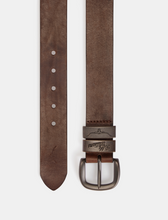 Load image into Gallery viewer, RM Williams | Drover 1 1/2 inch Wide Leather Belt in Mid Brown with Silver Buckle | BSF5WDA24 01