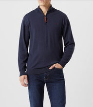 Load image into Gallery viewer, RM Williams Ernest Navy Zip Jumper KZ200WQ