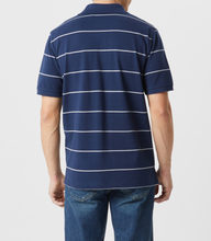 Load image into Gallery viewer, RM Williams Albany Striped Blue Polo KP210QS VO01