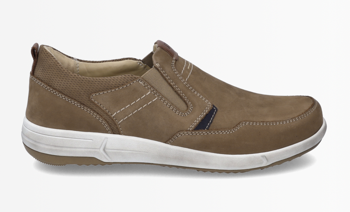 Josef Seibel Taupe Slip On Shoes Enrico 04