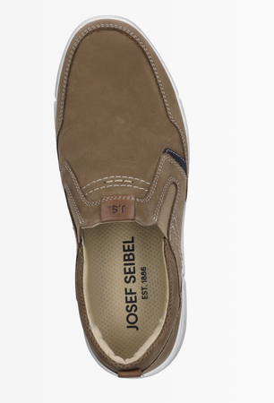 Josef Seibel Taupe Slip On Shoes Enrico 04