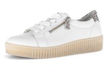 Load image into Gallery viewer, Gabor White Trainers with Leopard Heel 83.334.29