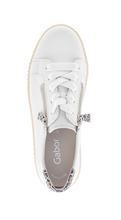 Load image into Gallery viewer, Gabor White Trainers with Leopard Heel 83.334.29