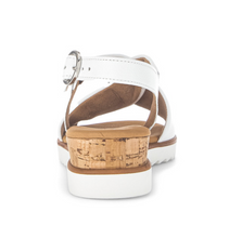 Load image into Gallery viewer, Gabor White Leather Wedge Sandals 82.751.50