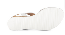 Load image into Gallery viewer, Gabor White Leather Wedge Sandals 82.751.50