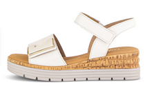 Load image into Gallery viewer, Gabor Cream Wedge Sandals 82.700.52