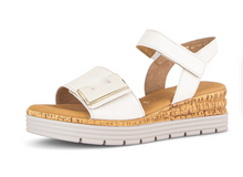 Load image into Gallery viewer, Gabor Cream Wedge Sandals 82.700.52