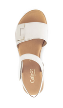 Load image into Gallery viewer, Gabor Cream Wedge Sandals 82.700.52