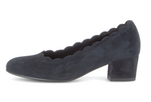 Load image into Gallery viewer, Gabor Dark Blue Block Heel Pumps 82.221.46