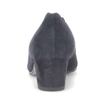 Load image into Gallery viewer, Gabor Dark Blue Block Heel Pumps 82.221.46