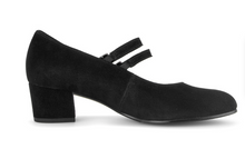 Load image into Gallery viewer, Gabor Black Suede Heel Shoe 82.212.47