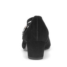 Load image into Gallery viewer, Gabor Black Suede Heel Shoe 82.212.47