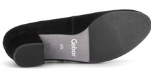 Load image into Gallery viewer, Gabor Black Suede Heel Shoe 82.212.47