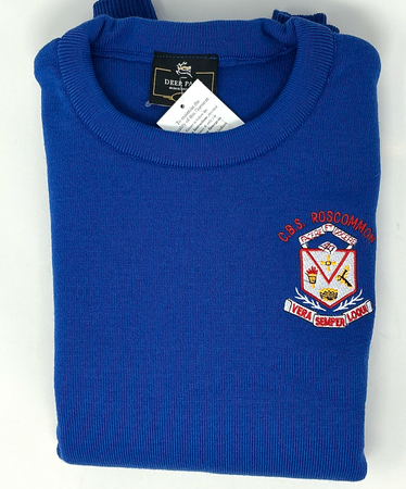 CBS Roscommon School Jumper in Royal Blue