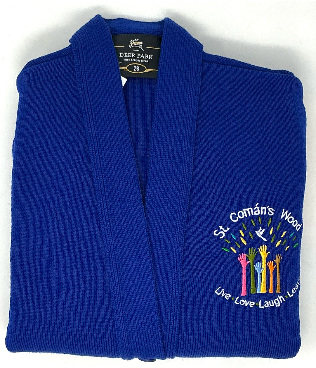 St Comans Wood Girls Blue Cardigan