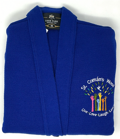 St Comans Wood Girls Blue Cardigan
