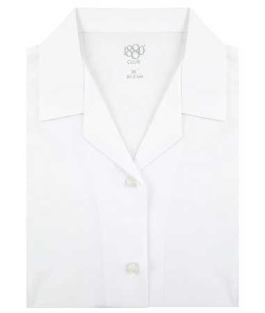 1880 Club | White Girls 2 Pack School Blouse with Revere Collar | 25320G 01