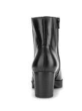 Load image into Gallery viewer, Gabor | Block Heel Ankle Boots with Side Zip in Black Leather | 8030.01 002