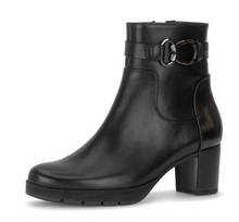 Load image into Gallery viewer, Gabor Black Leather Ankle Boot 8030.02 003
