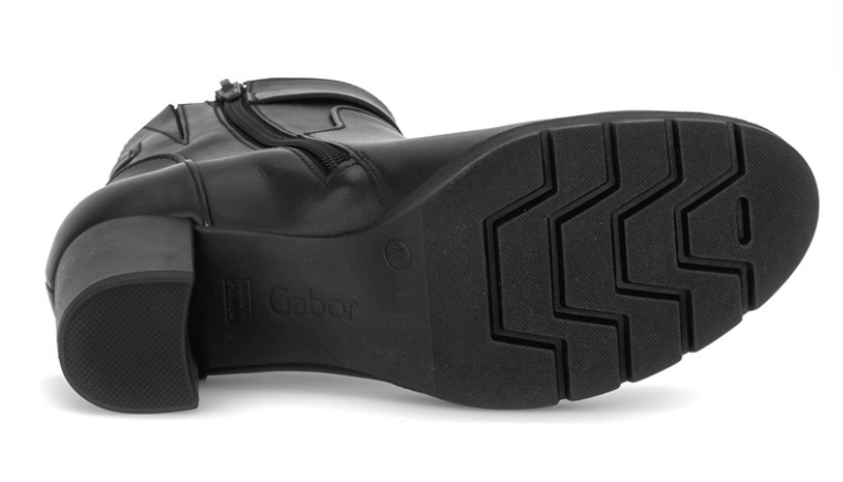 Gabor Black Leather Ankle Boot 8030.02 003
