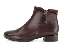 Load image into Gallery viewer, Gabor Low Block Heel Burgundy H Fit Boots 8031.02 005
