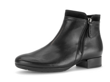 Load image into Gallery viewer, Gabor Low Block Heel Black H Fit Boots 8031.02 001
