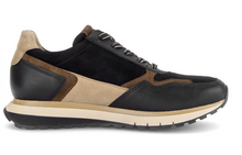 Load image into Gallery viewer, Gabor Black Gold Wide Fit Trainers 6029.01 002