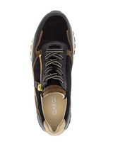 Load image into Gallery viewer, Gabor Black Gold Wide Fit Trainers 6029.01 002