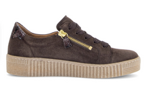 Load image into Gallery viewer, Gabor Brown Suede Platform Trainers 6010.02 005