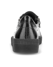 Load image into Gallery viewer, Gabor Black Leather Platform Trainers 6010.02 004