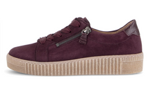 Load image into Gallery viewer, Gabor Mulberry Suede Platform Trainers 6010.02 006