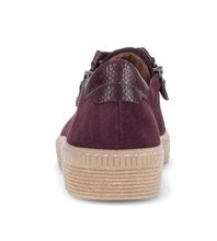 Load image into Gallery viewer, Gabor Mulberry Suede Platform Trainers 6010.02 006