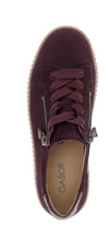 Load image into Gallery viewer, Gabor Mulberry Suede Platform Trainers 6010.02 006