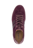 Gabor Burgundy Suede Lace Up Trainers 6011.01 002