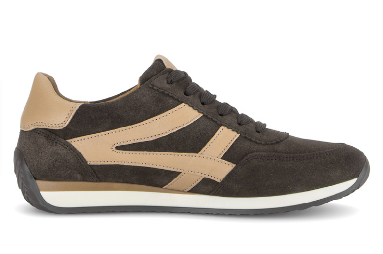 Gabor Mocca Brown Suede H Fit Trainers 6032.01 003
