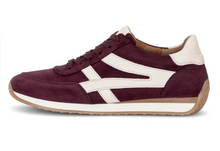 Load image into Gallery viewer, Gabor Mulberry Burgundy Suede H Fit Trainers 6032.01 004
