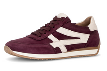 Load image into Gallery viewer, Gabor Mulberry Burgundy Suede H Fit Trainers 6032.01 004