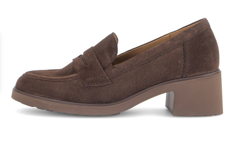 Gabor Brown Block Heel Shoe 4007.01 005