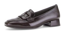 Load image into Gallery viewer, Gabor Mocca Brown Patent Heel Loafer 4002.01 002