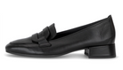 Gabor Black Leather Heel Loafer 4002.01 012