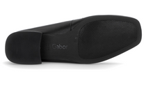 Load image into Gallery viewer, Gabor Black Leather Heel Loafer 4002.01 012