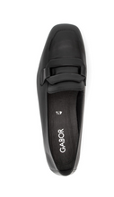 Load image into Gallery viewer, Gabor Black Leather Heel Loafer 4002.01 012