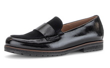 Load image into Gallery viewer, Gabor Black Patent Loafer 4005.01 002