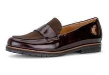 Load image into Gallery viewer, Gabor Mocca Brown Patent Loafer 4005.01 009