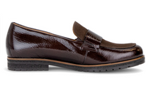 Load image into Gallery viewer, Gabor Mocca Brown Patent Loafer 4005.01 009