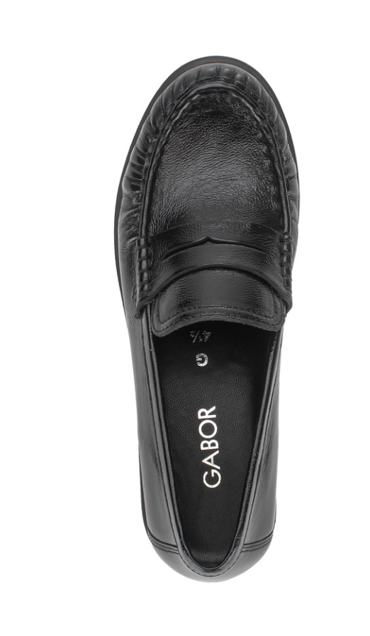 Gabor Black Loafers 4009.01 001