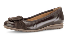 Load image into Gallery viewer, Gabor Mocca Brown Leather Ballerina Pumps 3012.01 003