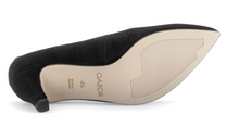 Load image into Gallery viewer, Gabor Pointed Toe Black Suede Court Shoe 3014.01 001