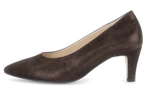 Load image into Gallery viewer, Gabor Pointed Toe Mocca Brown Suede Court Shoe 3014.01 005
