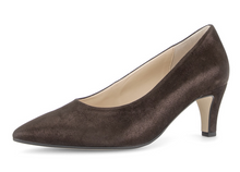Load image into Gallery viewer, Gabor Pointed Toe Mocca Brown Suede Court Shoe 3014.01 005